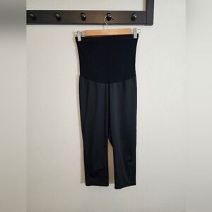 Motherhood Maternity Black Cropped Leggings